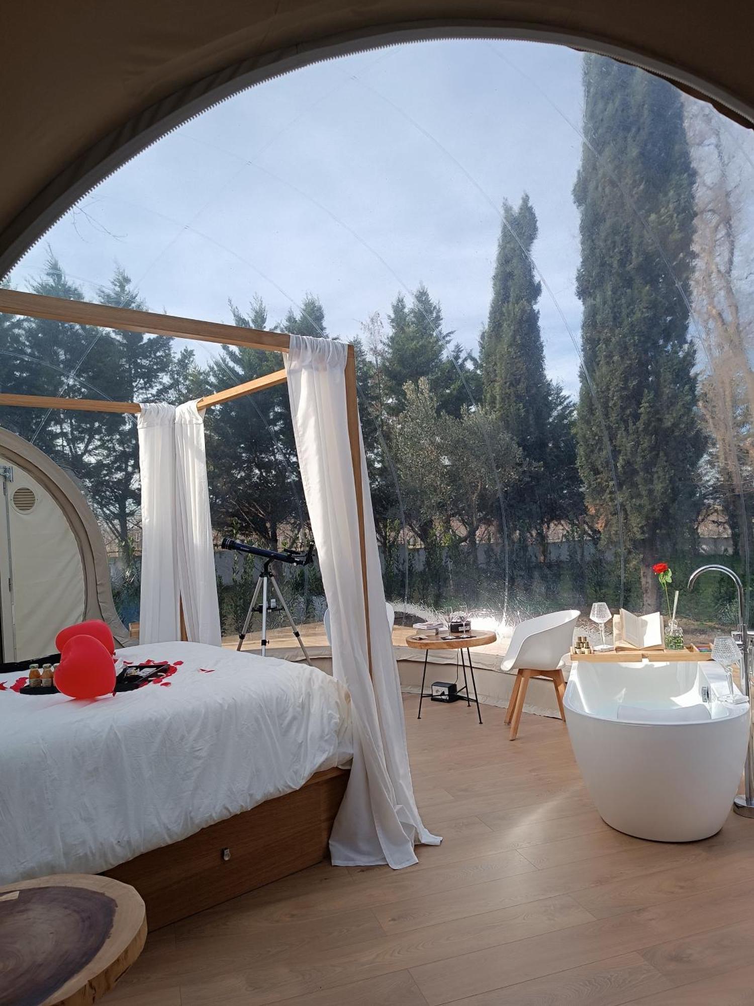 Bubble Room Puglia Villa Bautier Bubblenights เชรินโญลา ภายนอก รูปภาพ